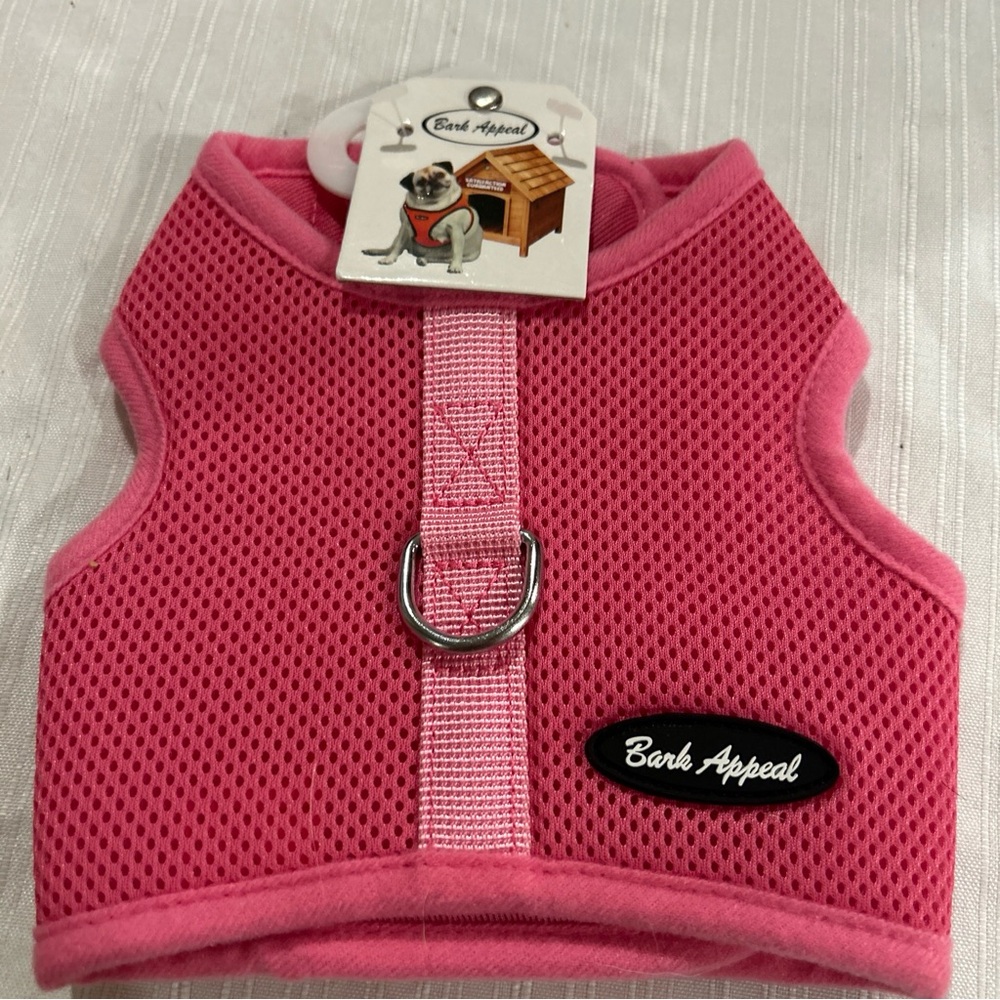 Bark Appeal Wrap N Go Dog Harness Mesh Small Passionate Pink